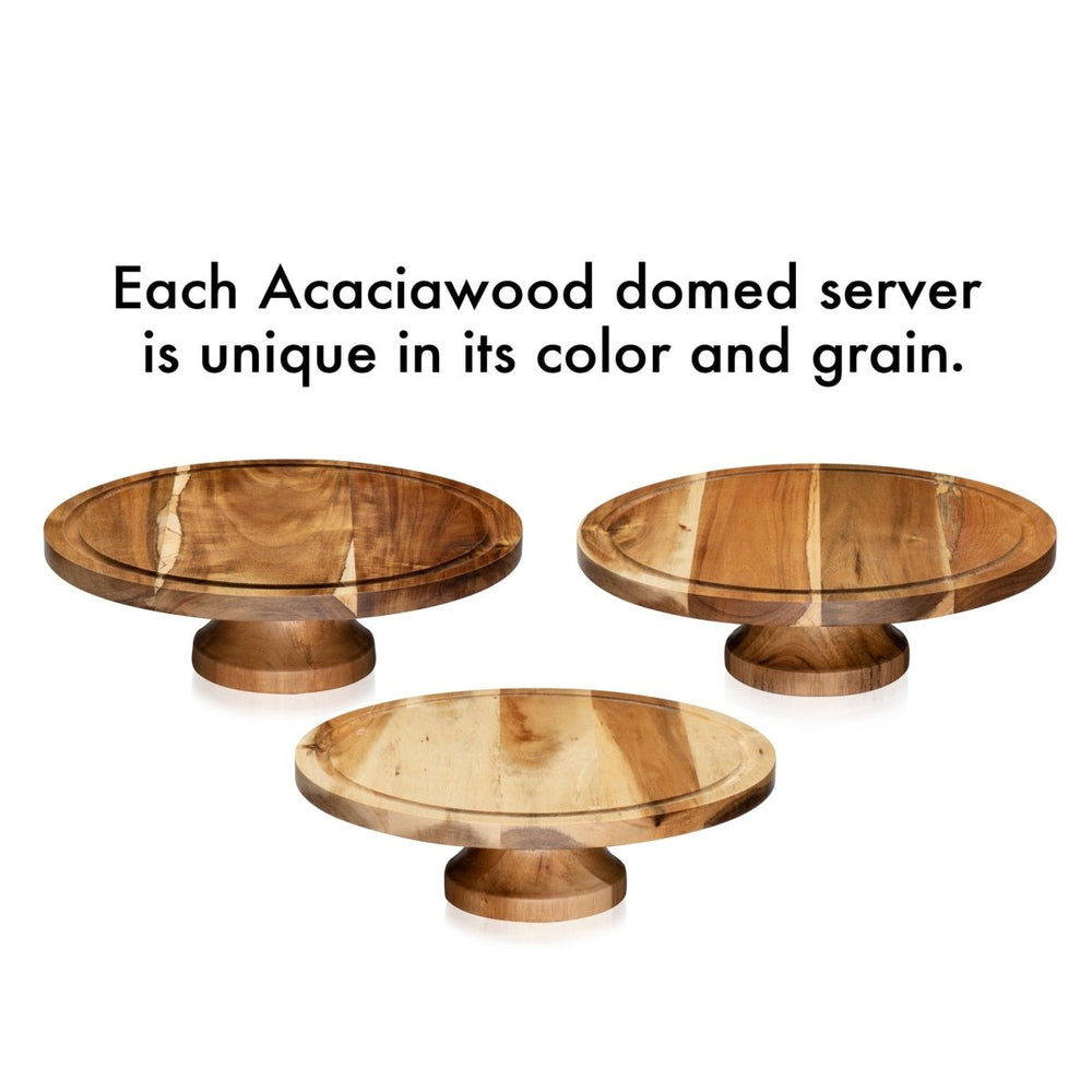 
                      
                        Libbey Acaciawood Footed Round Wood Server Cake Stand with Glass Dome - lily & onyx
                      
                    