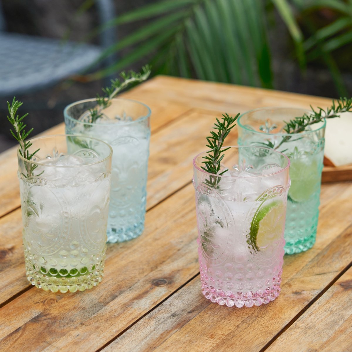 Twine Living Acrylic Embossed Tumblers, Set of 4 - lily & onyx
