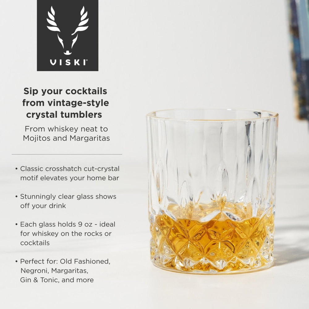 
                      
                        Viski Admiral Crystal Decanter and Tumbler Set - lily & onyx
                      
                    