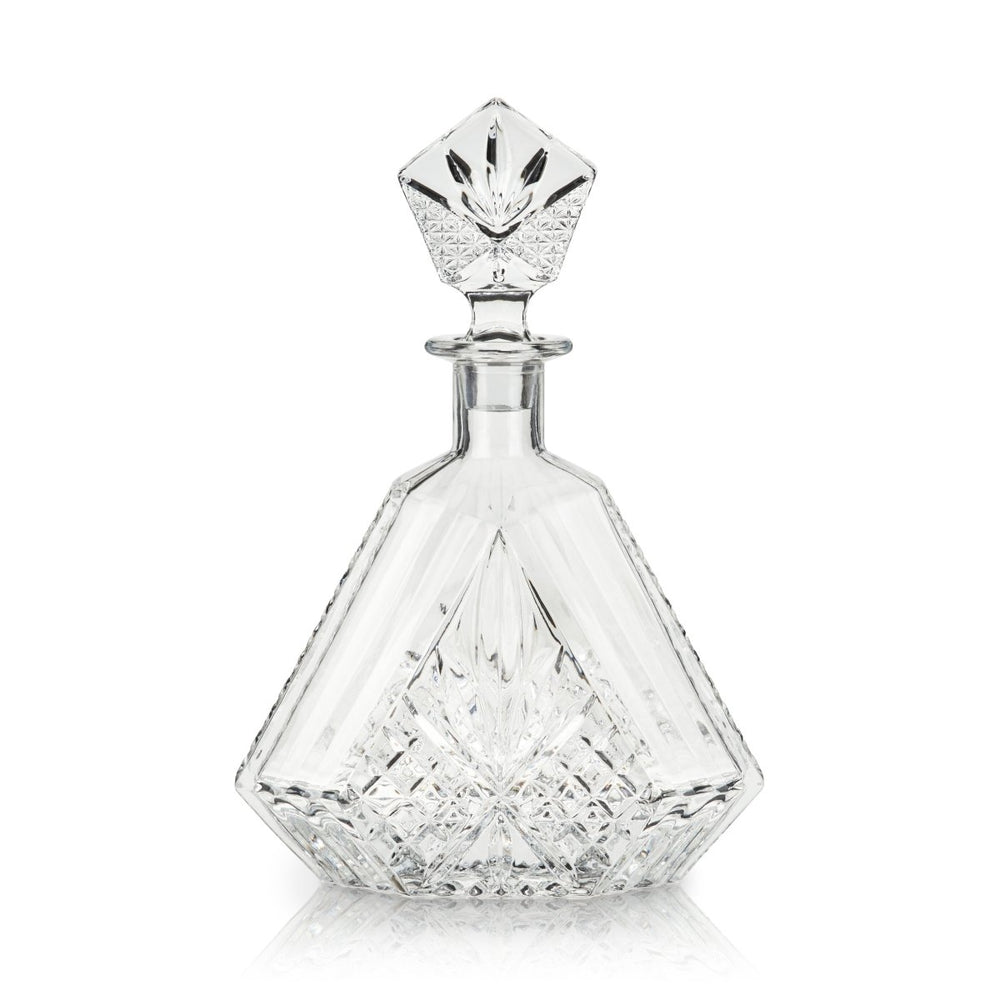 Viski Admiral Crystal Irish Cut Whiskey Decanter - lily & onyx