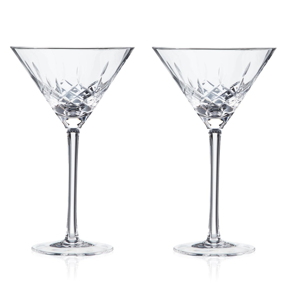 Viski Admiral Crystal Martini Glasses, Set of 2 - lily & onyx