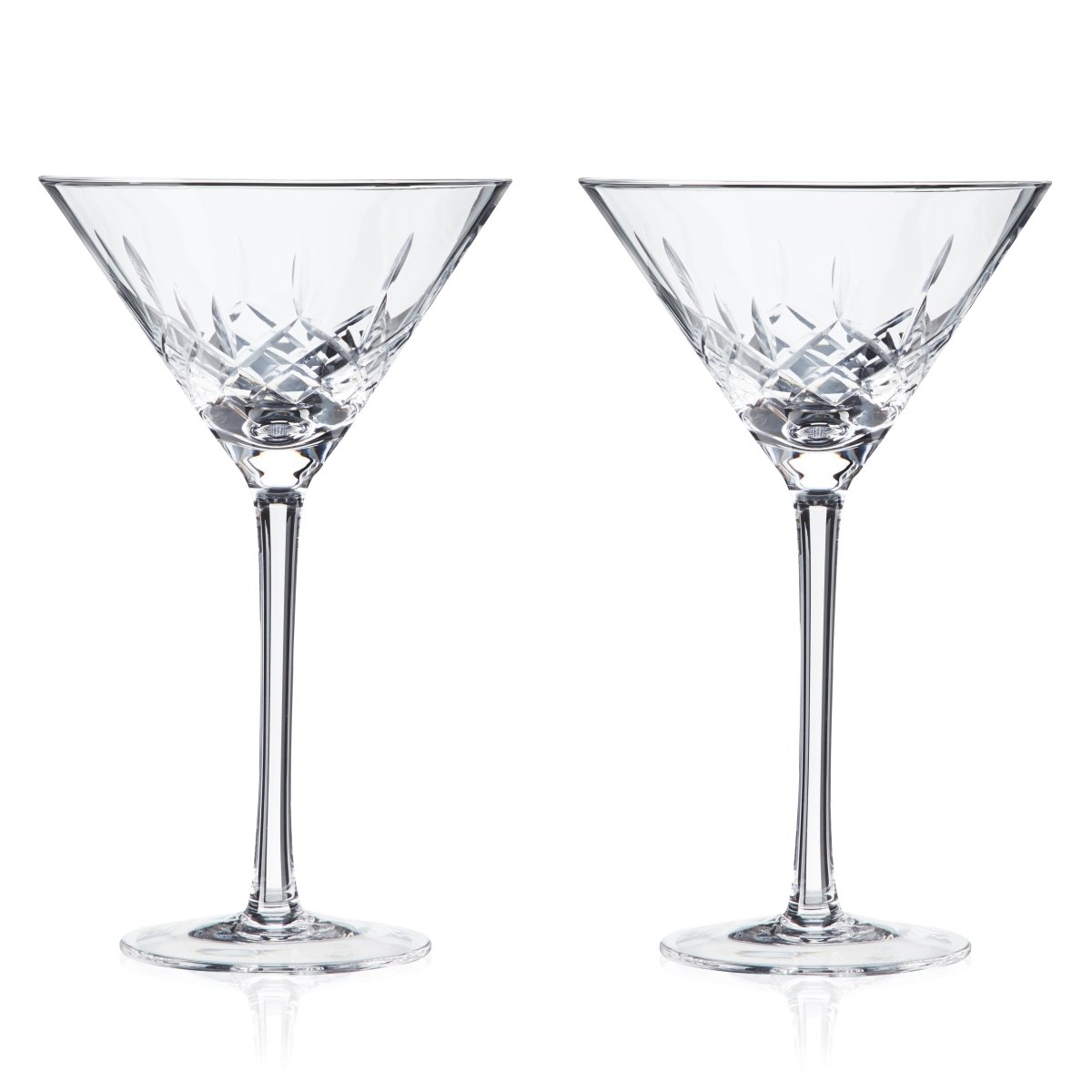 Viski Admiral Crystal Martini Glasses, Set of 2 - lily & onyx