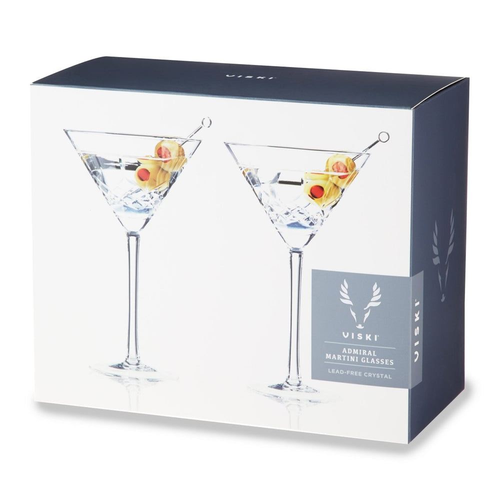 
                      
                        Viski Admiral Crystal Martini Glasses, Set of 2 - lily & onyx
                      
                    