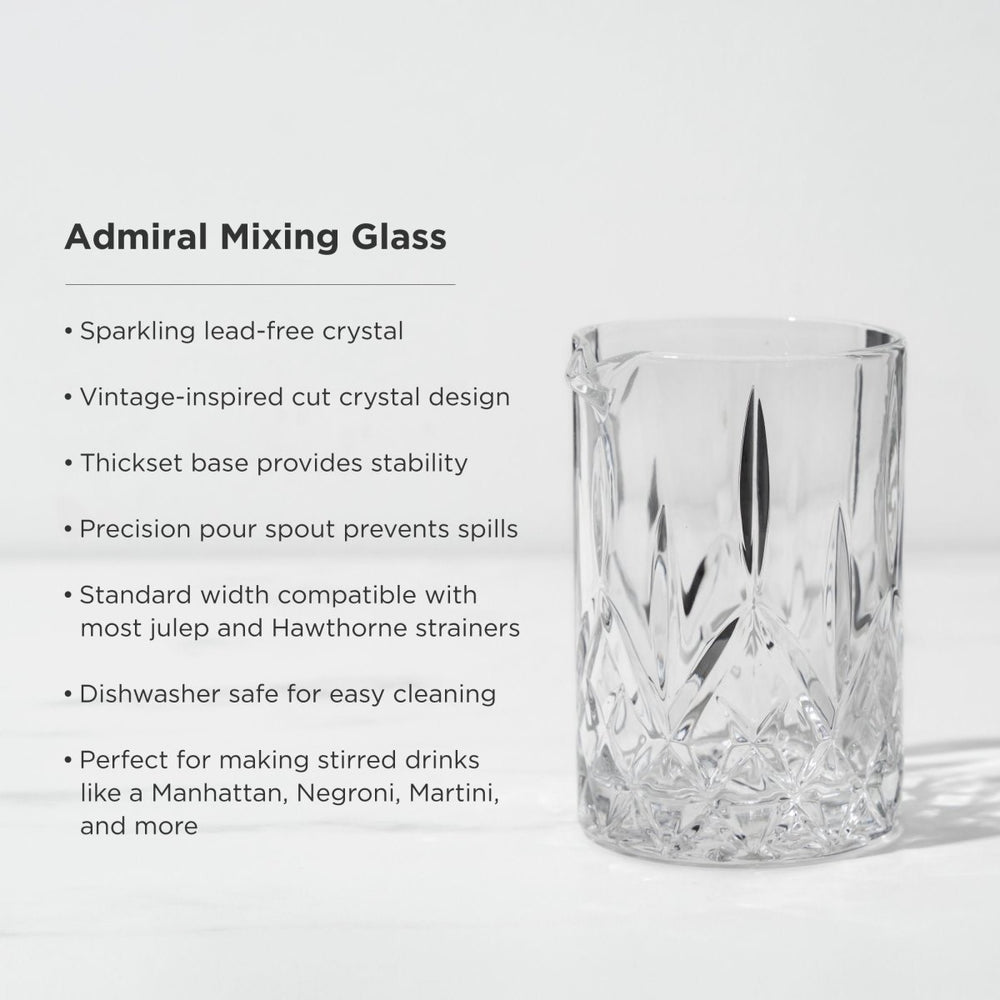 
                      
                        Viski Admiral Crystal Mixing Glass - lily & onyx
                      
                    
