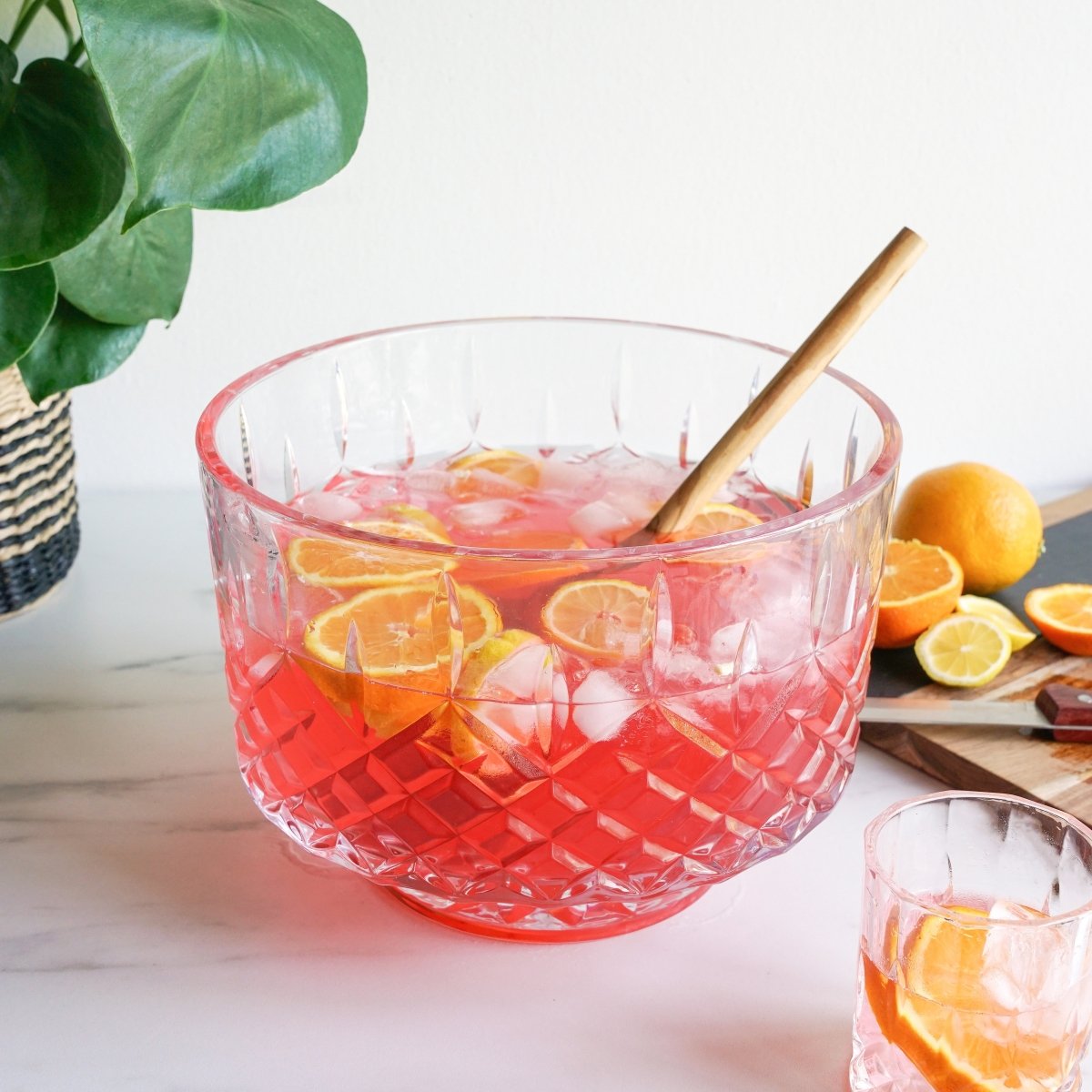 Viski Admiral Crystal Punch Bowl - lily & onyx