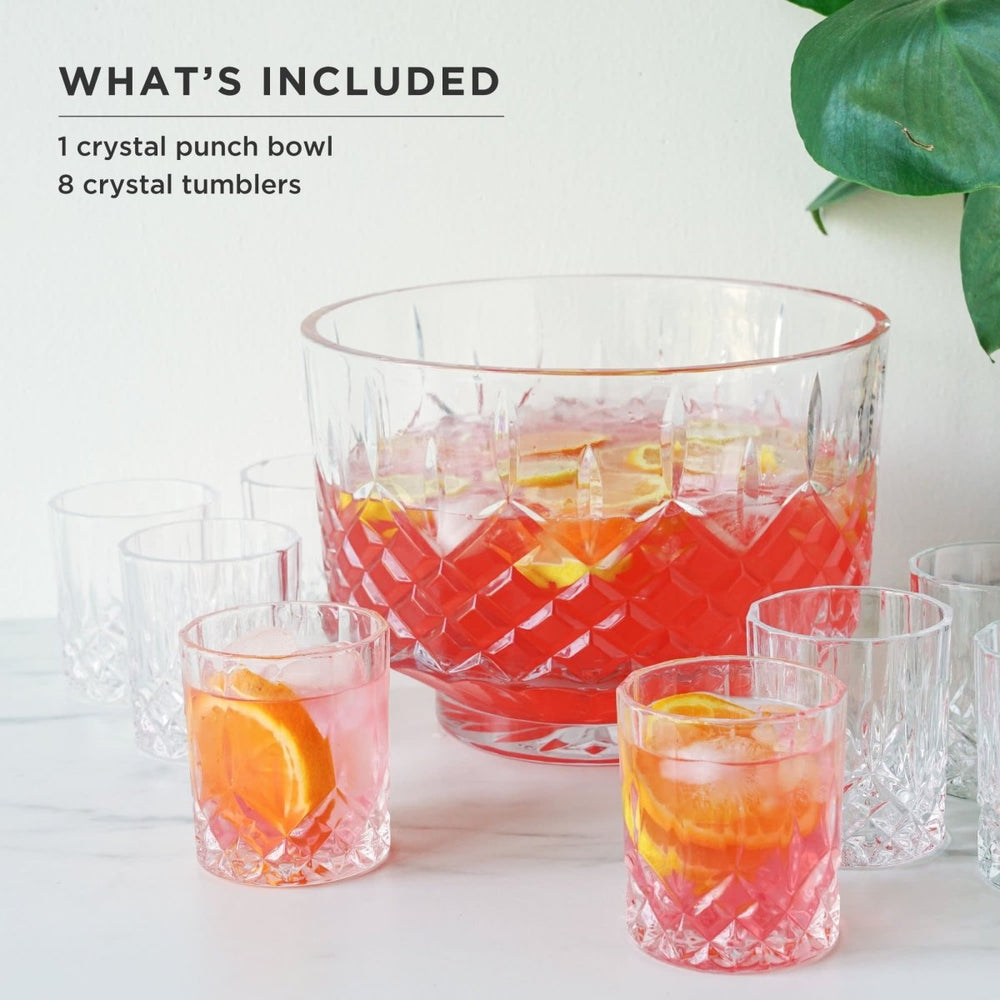 
                      
                        Viski Admiral Crystal Punch Bowl and Tumbler Set - lily & onyx
                      
                    