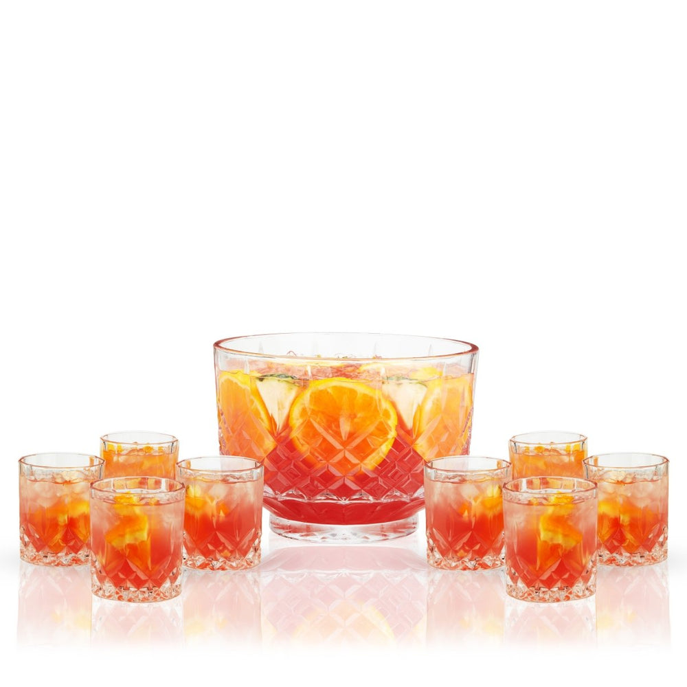 
                      
                        Viski Admiral Crystal Punch Bowl and Tumbler Set - lily & onyx
                      
                    