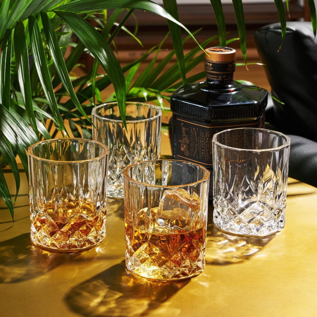 Viski Admiral Crystal Tumblers, Set of 4 - lily & onyx