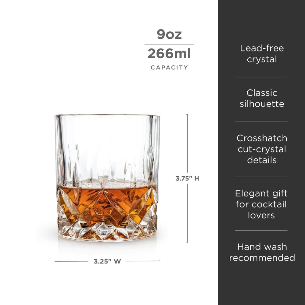 
                      
                        Viski Admiral Crystal Tumblers, Set of 4 - lily & onyx
                      
                    