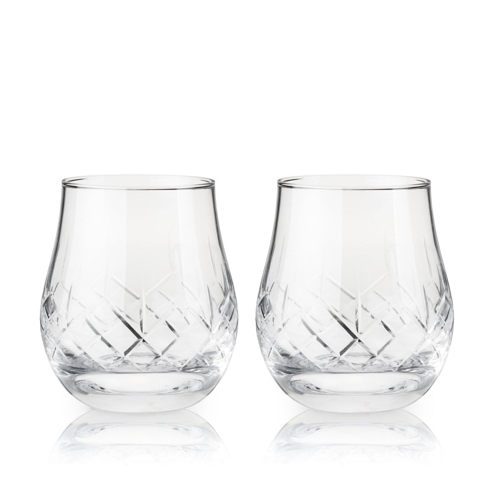 Viski Admiral Crystal Whiskey Heavyweight Glasses - lily & onyx