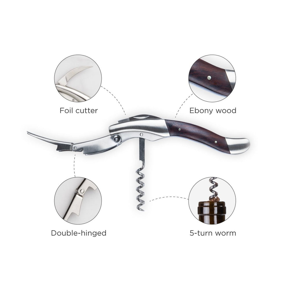 
                      
                        Viski Admiral Heavyweight Corkscrew with Ebony Wood Handle - lily & onyx
                      
                    