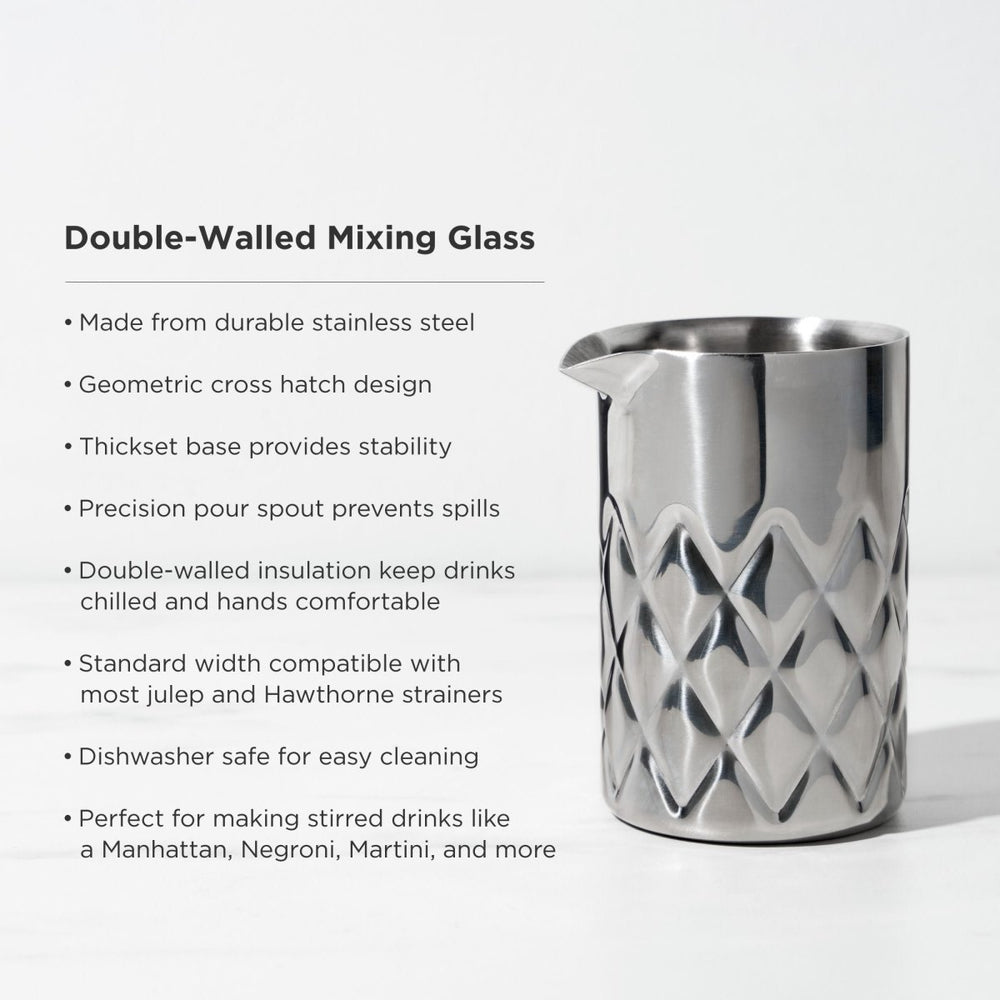 
                      
                        Viski Admiral Stainless Steel Double - Walled Mixing Glass - lily & onyx
                      
                    