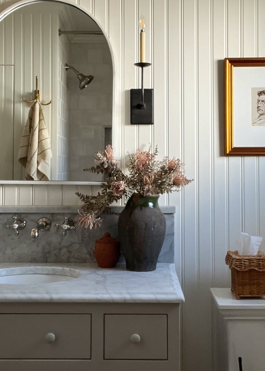 Afloral Antique Mauve Pincushion Protea Bush - Artificial Leucospermum - 17"