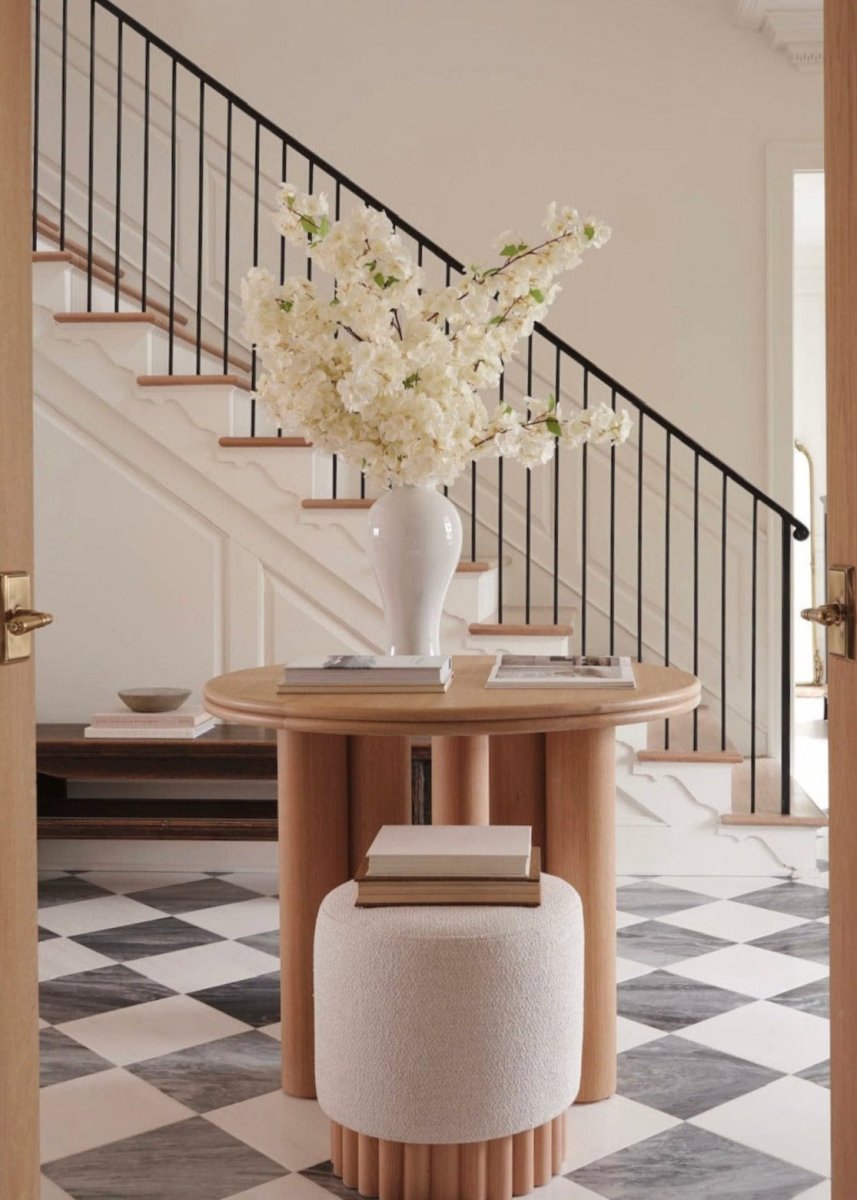 Afloral Artificial Cherry Blossom Stem Cream White - 44" Tall Faux Flower