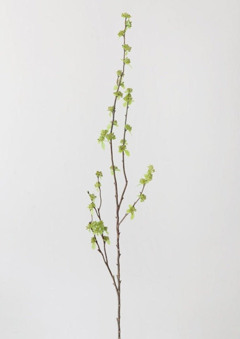 Afloral Artificial Green Budding Branch, 40" Spring Stem Filler