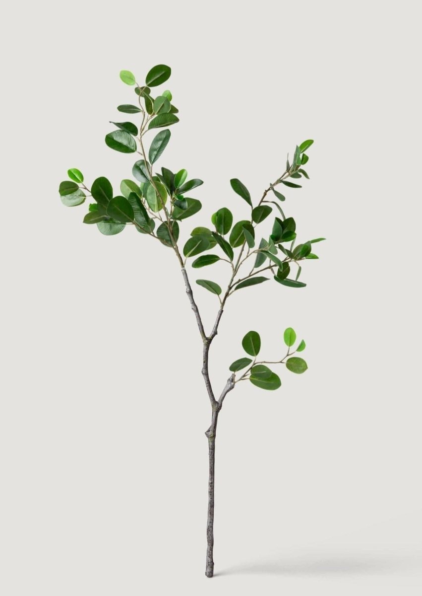 Afloral Artificial Italian Ficus Branch 38" - Realistic Faux Greenery Stem
