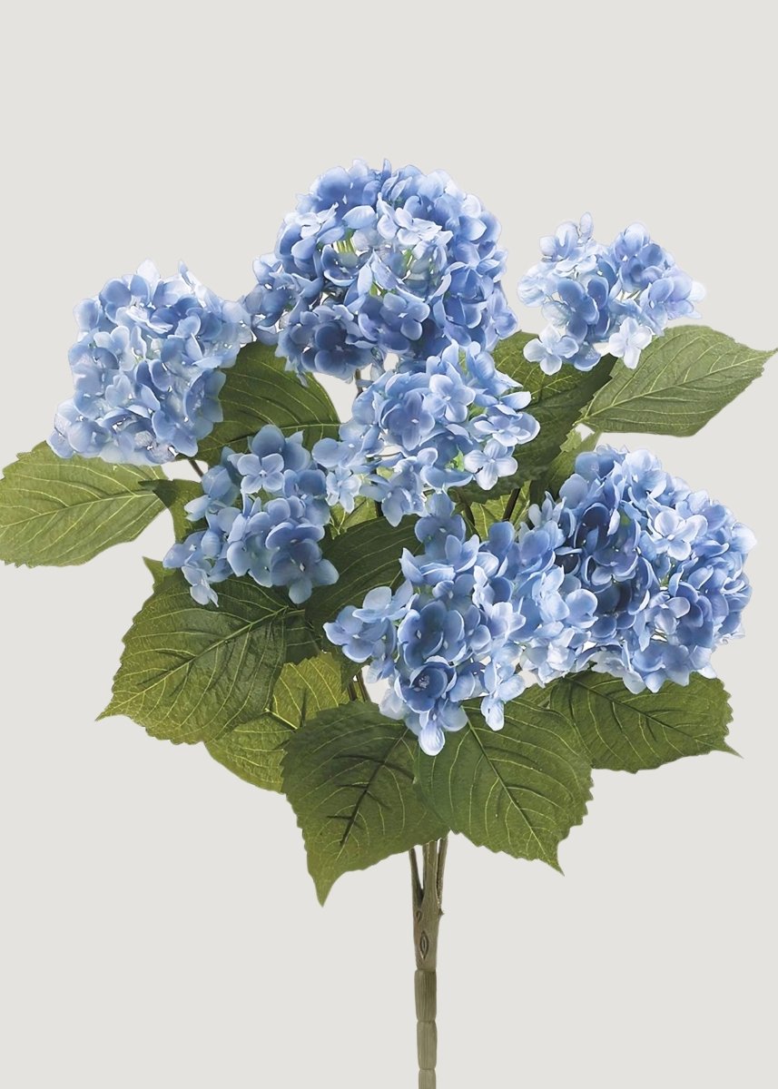 Afloral Blue Blooming Artificial Hydrangea Bush - 22"