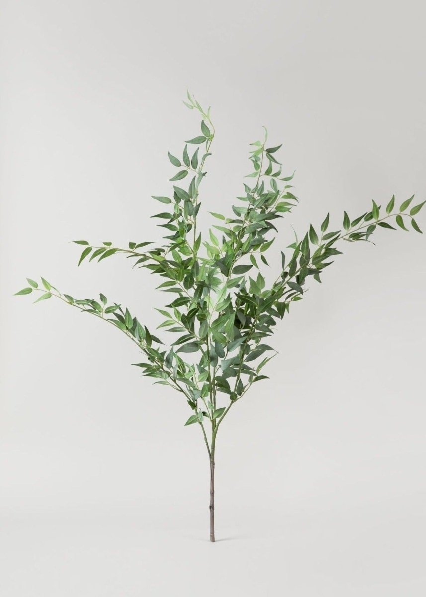 Afloral Faux Italian Ruscus Spray 46" - Grey - Green Artificial Greenery