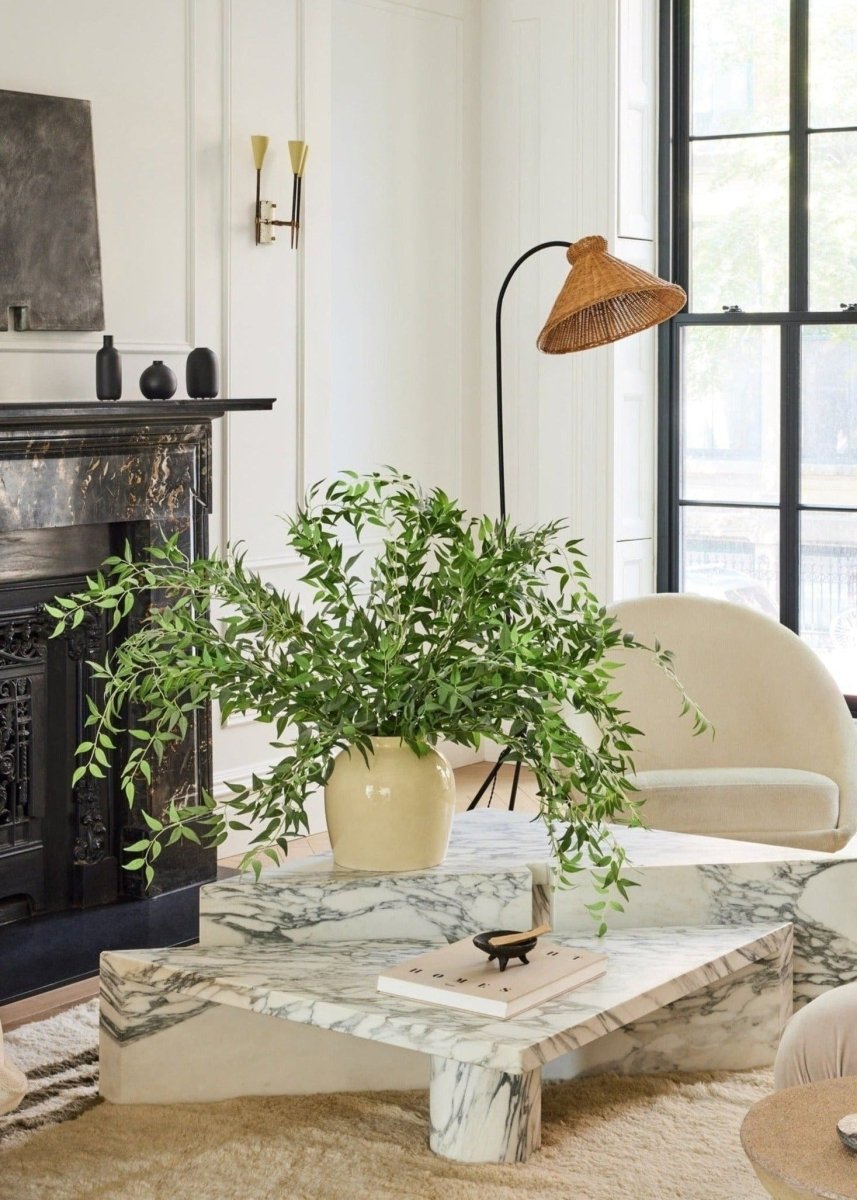 Afloral Faux Italian Ruscus Spray 46" - Grey - Green Artificial Greenery