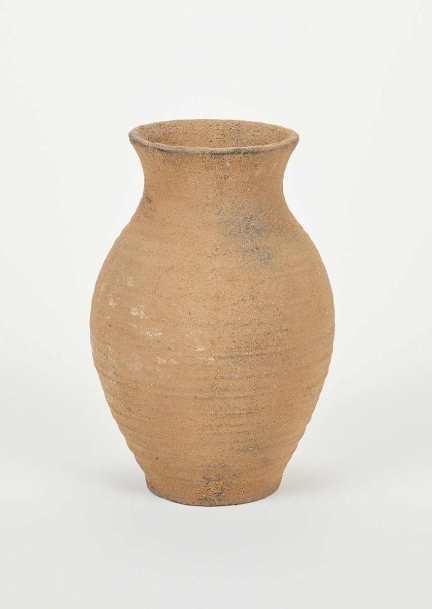 Afloral Jitana Handmade Distressed Clay Avery Vase - 12"