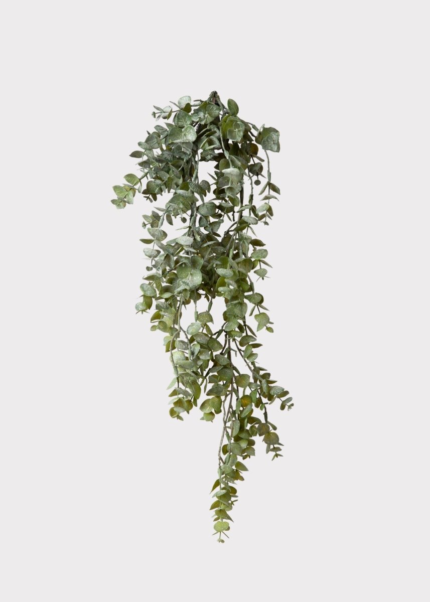 Afloral Large Faux Weeping Eucalyptus Hanging Bush 32" | Artificial Trailing Vines