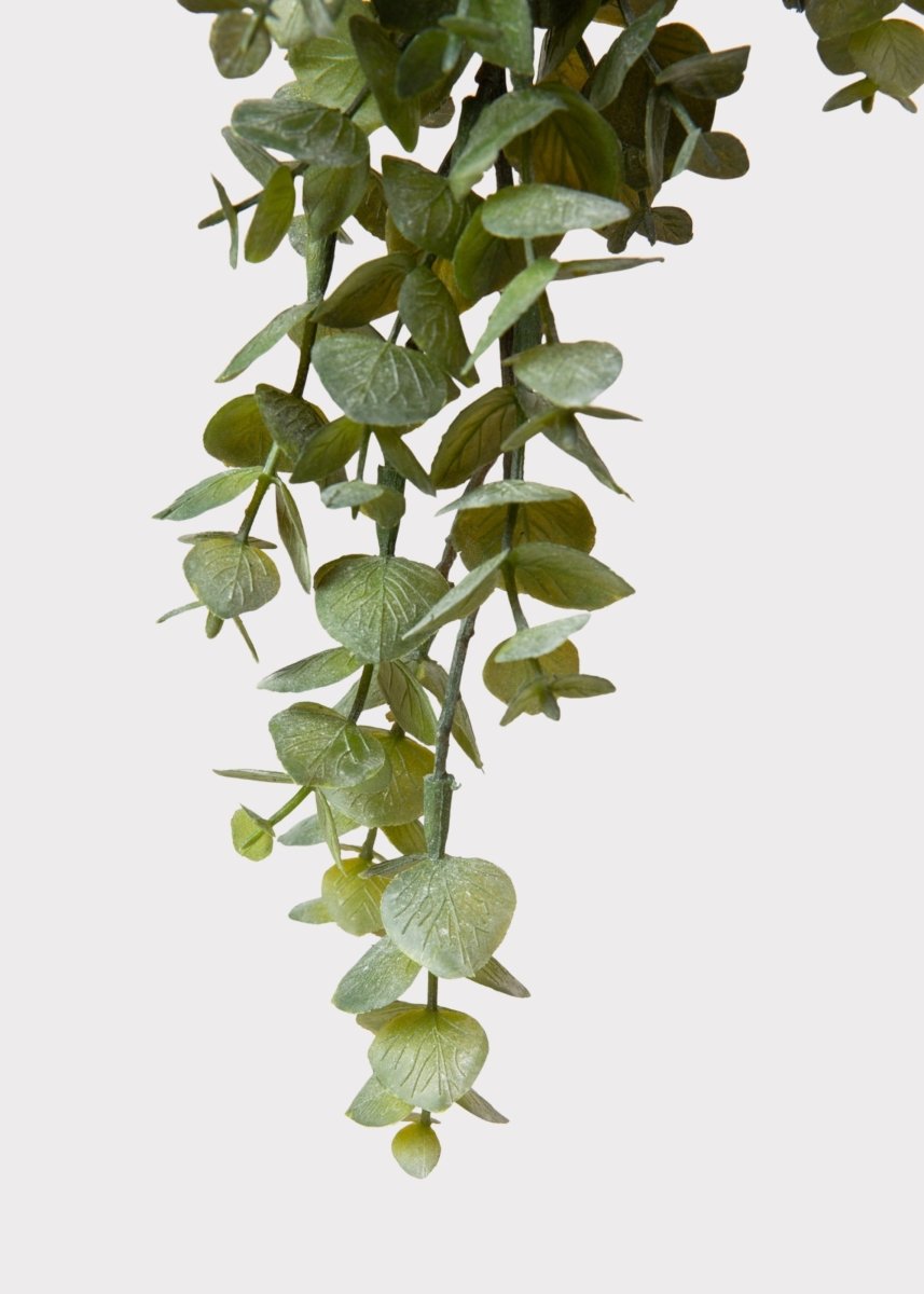 Afloral Large Faux Weeping Eucalyptus Hanging Bush 32" | Artificial Trailing Vines