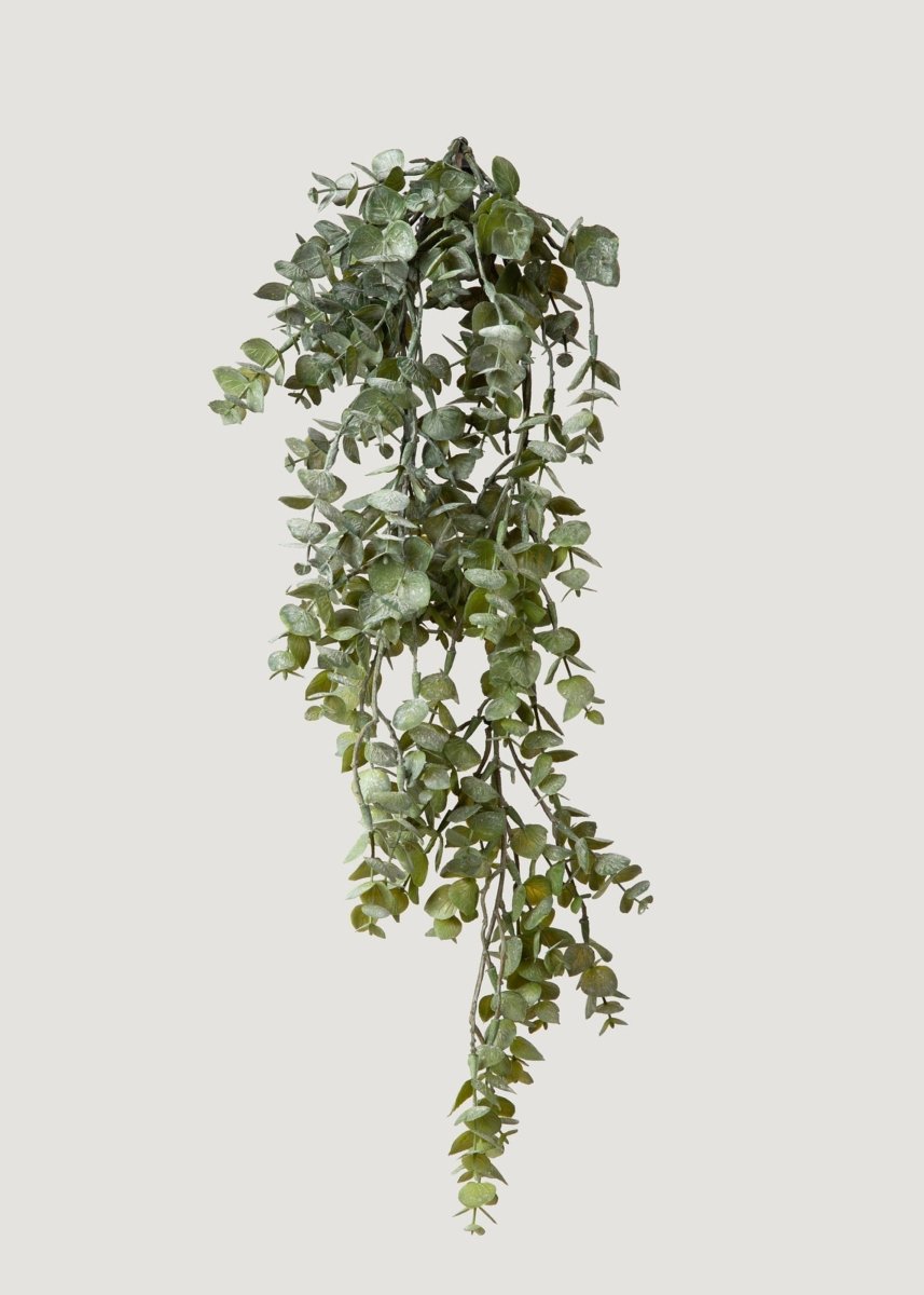 Afloral Large Faux Weeping Eucalyptus Hanging Bush - 32"