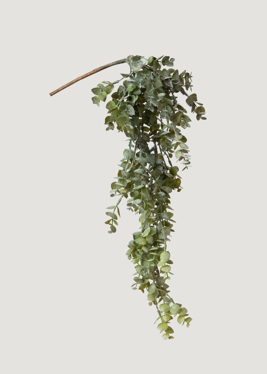 Afloral Large Faux Weeping Eucalyptus Hanging Bush - 32"