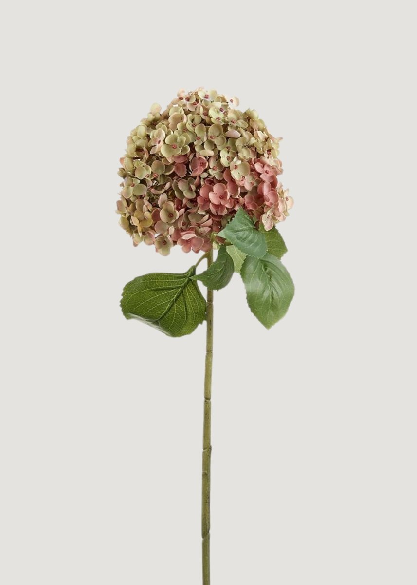 Afloral Mauve Green Artificial Hydrangea Flower - 34"