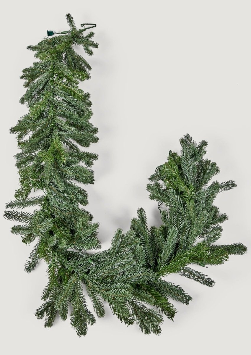 Afloral Pre - Lit Artificial Spruce Christmas Garland with LED Lights - 72"