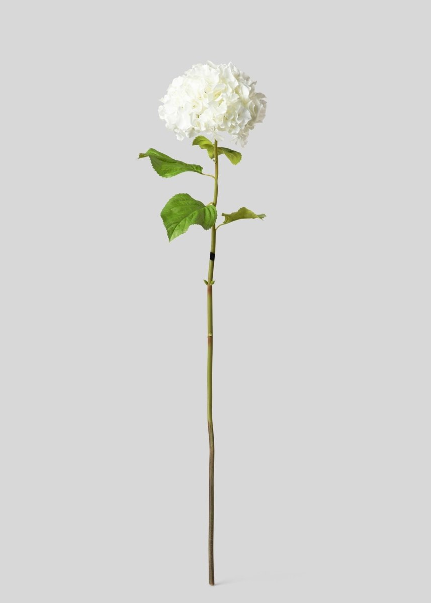 Afloral Tall Hydrangea Faux Flower in White - 45"