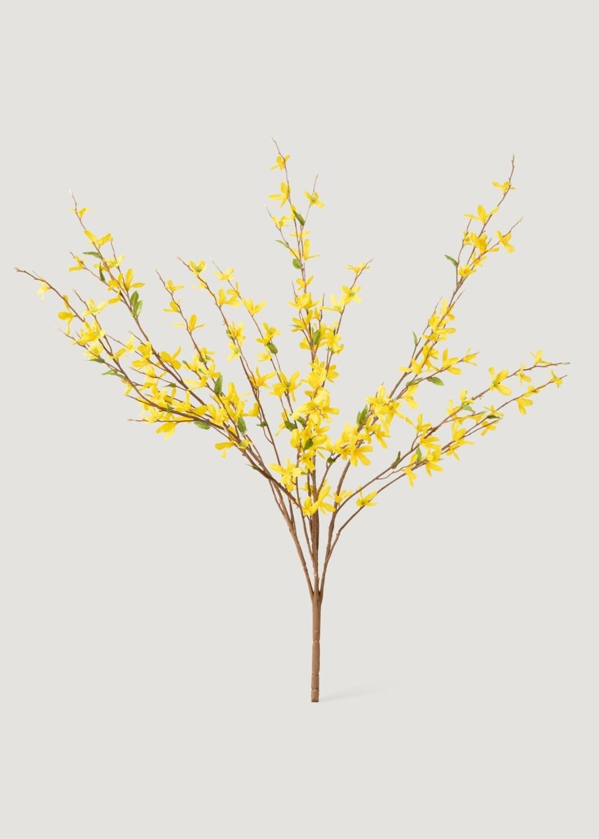 Afloral Yellow Faux Forsythia Branch Bush - 30"