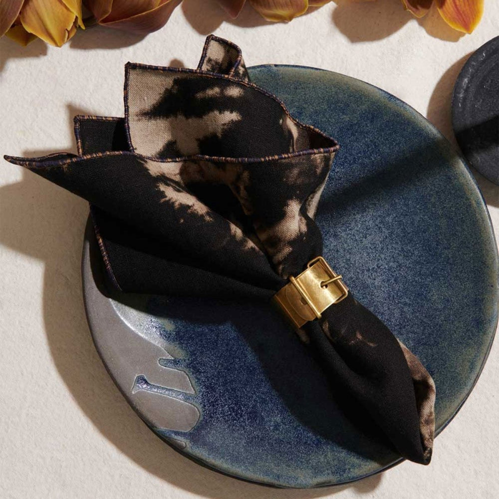ATELIER SAUCIER After Dark Linen Napkins | Set of 4 - lily & onyx