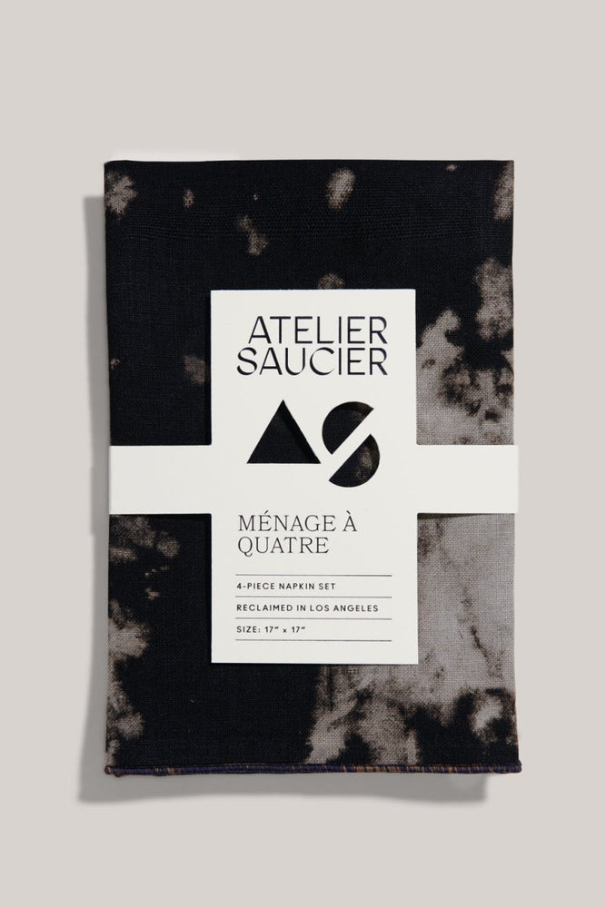 
                      
                        ATELIER SAUCIER After Dark Linen Napkins | Set of 4 - lily & onyx
                      
                    