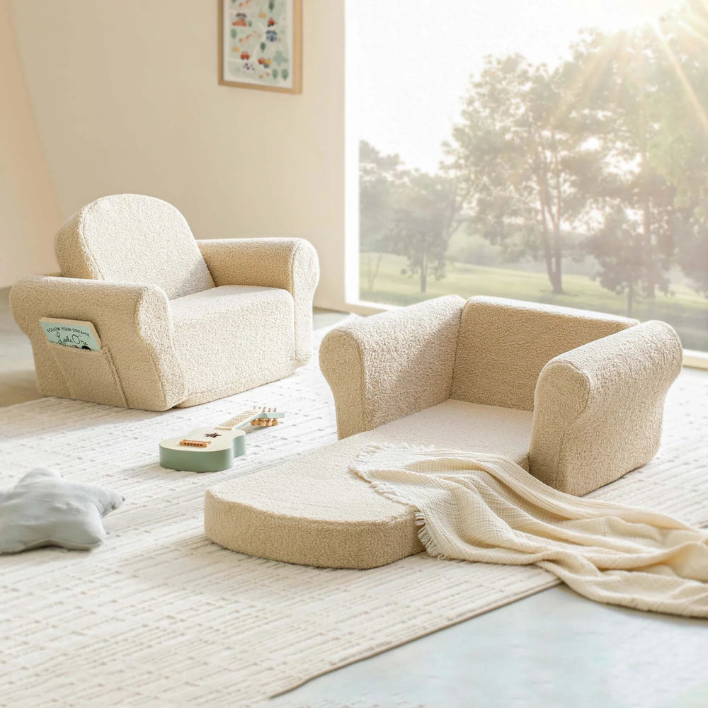 
                      
                        Tiny Land Afternoon Couch - Cream Kids Chair - lily & onyx
                      
                    