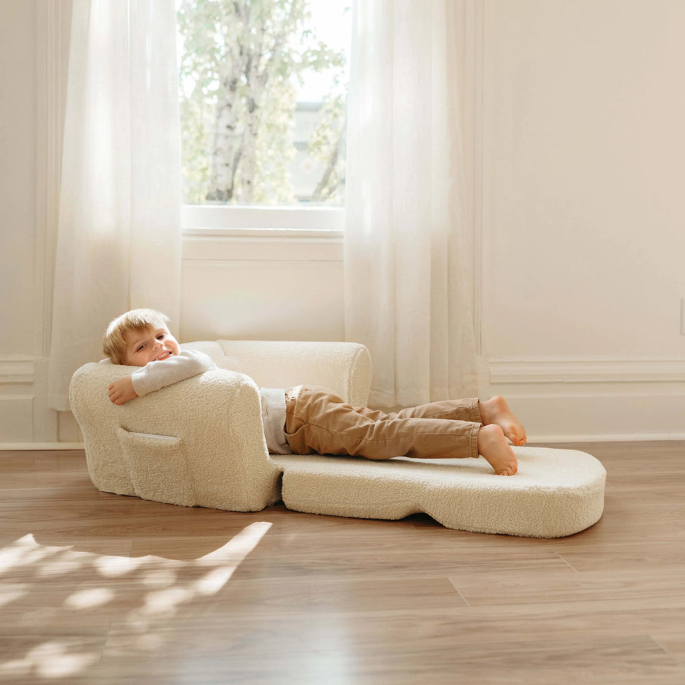 Tiny Land Afternoon Couch - Cream Kids Chair - lily & onyx