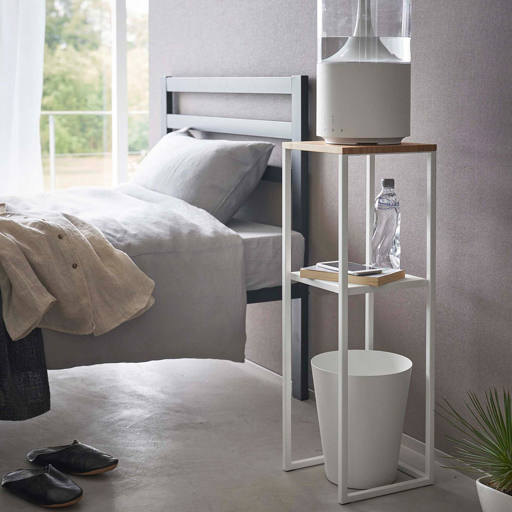 
                      
                        Two-Tier Steel & Wood Display & Storage Shelf, 31.5" H
                      
                    
