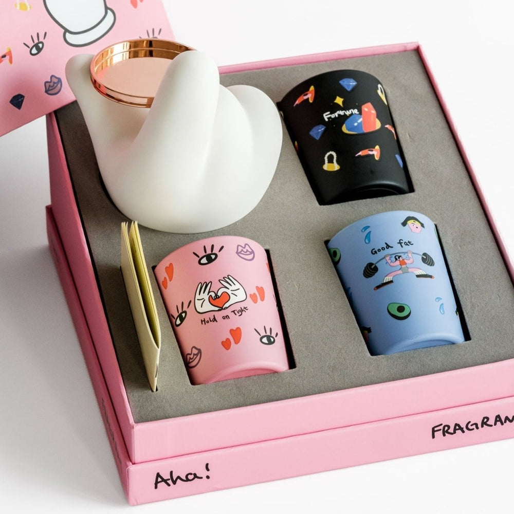 CHOP SUEY CLUB Aha! 02 Candle Gift Box - lily & onyx