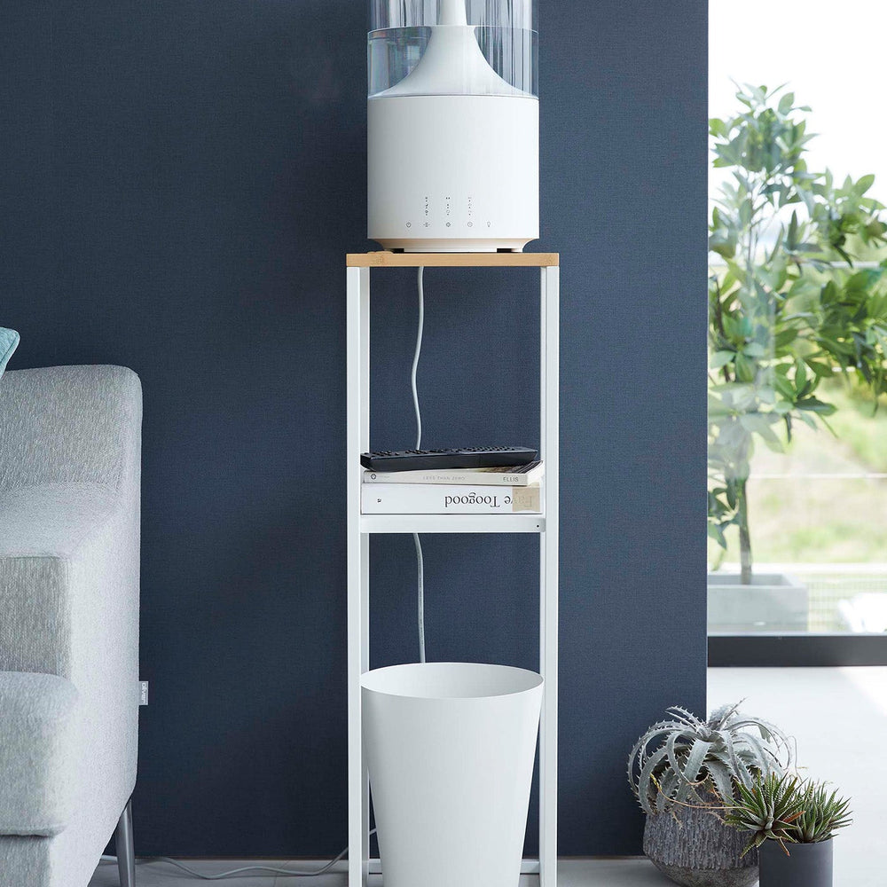 
                      
                        Two-Tier Steel & Wood Display & Storage Shelf, 31.5" H
                      
                    