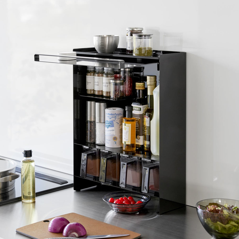 
                      
                        Concealable Steel Spice Rack
                      
                    