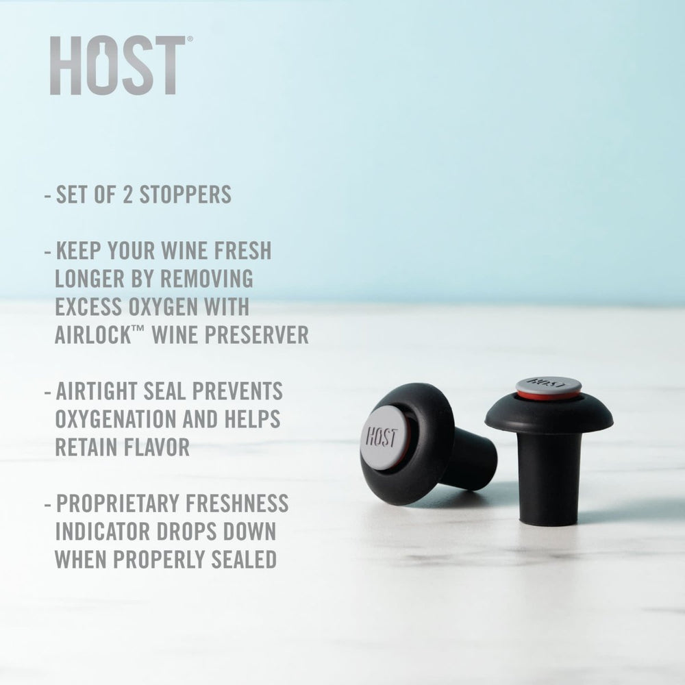 
                      
                        Host Airlock Extra Wine Stoppers - lily & onyx
                      
                    