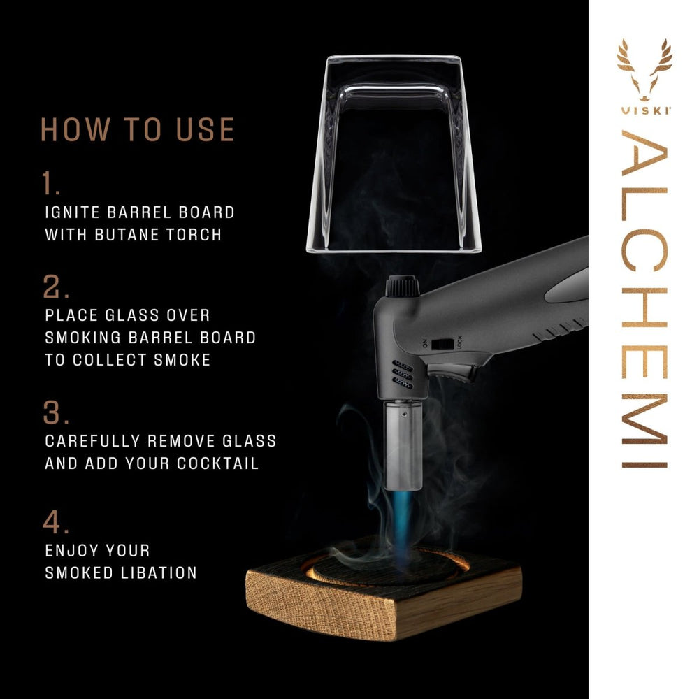 
                      
                        Viski Alchemi Barrel Board Smoking Kit - lily & onyx
                      
                    