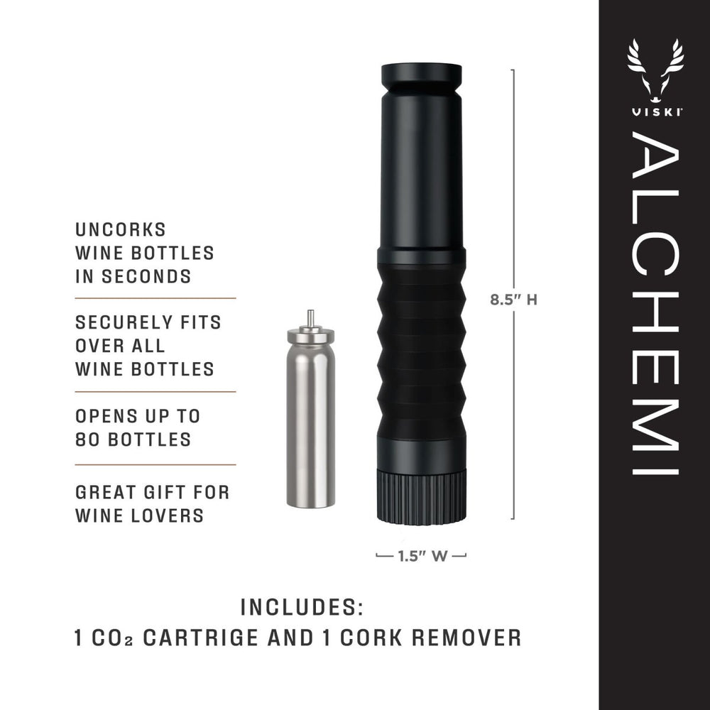 
                      
                        Viski Alchemi CO2 Electric Cork Remover - lily & onyx
                      
                    