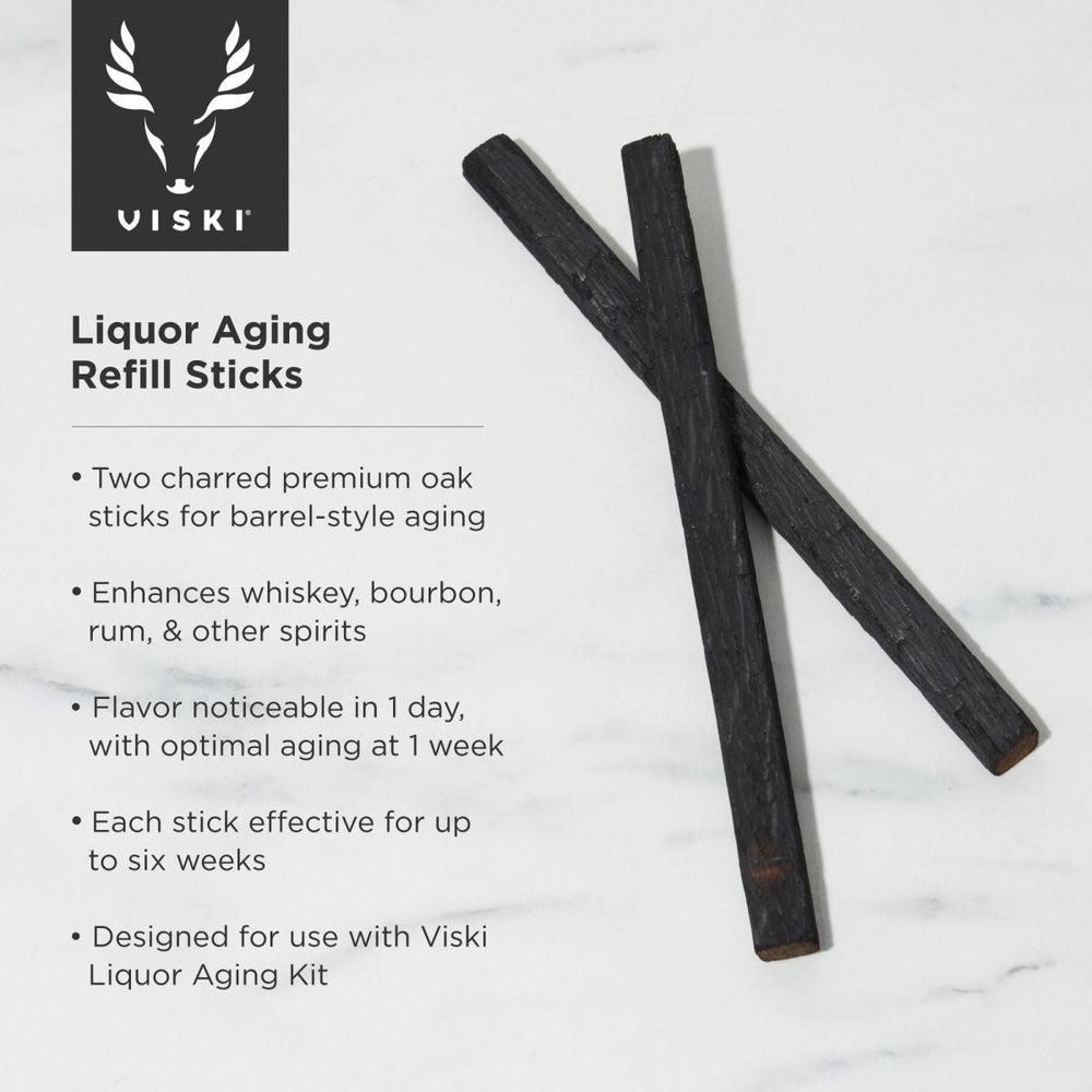 
                      
                        Viski Alchemi Liquor Aging Kit Refill Sticks, Set of 2 - lily & onyx
                      
                    