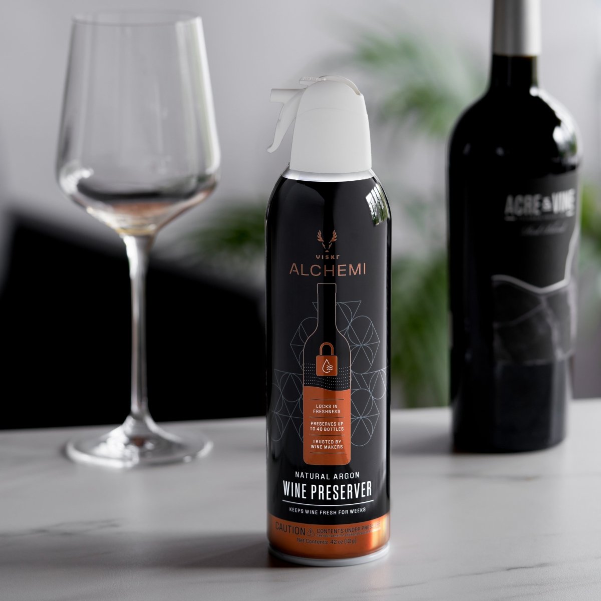 Viski Alchemi Natural Argon Wine Preserver - lily & onyx