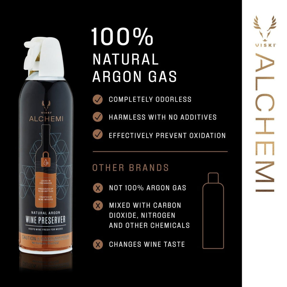 
                      
                        Viski Alchemi Natural Argon Wine Preserver - lily & onyx
                      
                    