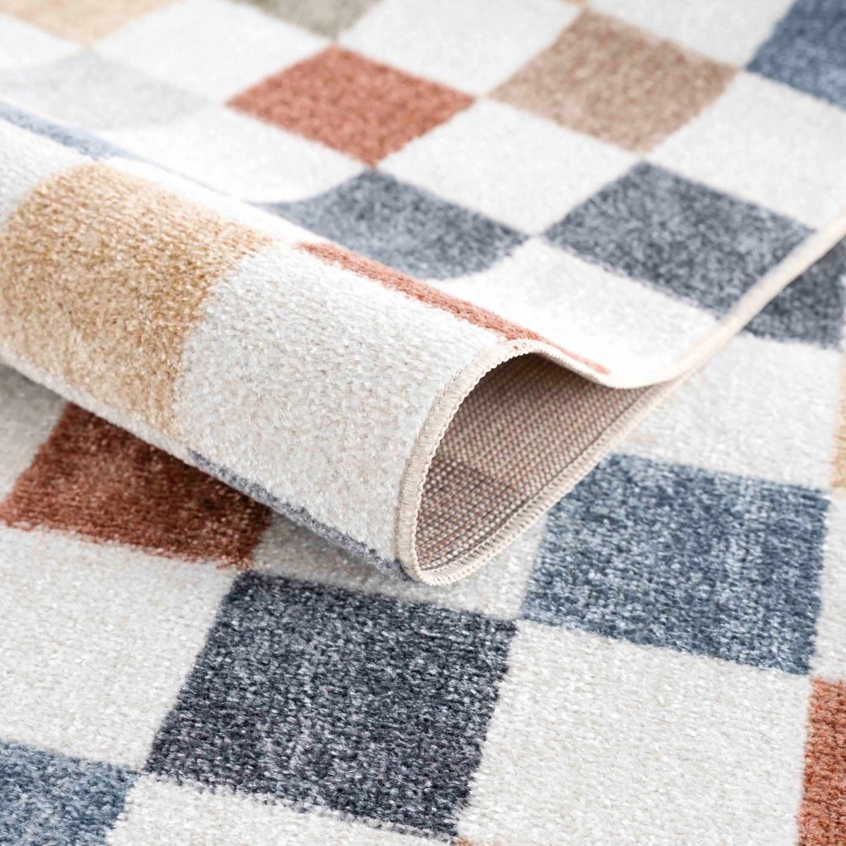 Hauteloom Alie Colorful Checkered Washable Rug - lily & onyx