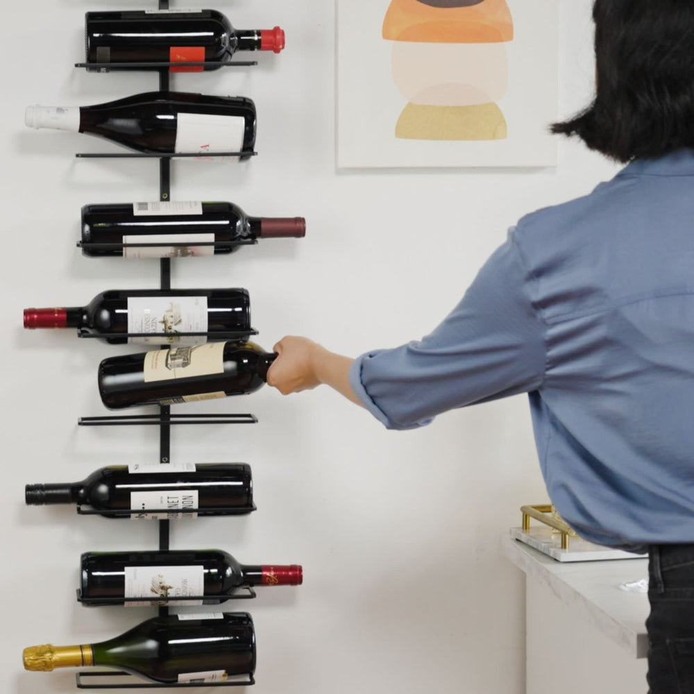 
                      
                        True Align Wall - Mounted 9 - Bottle Wine Rack - lily & onyx
                      
                    