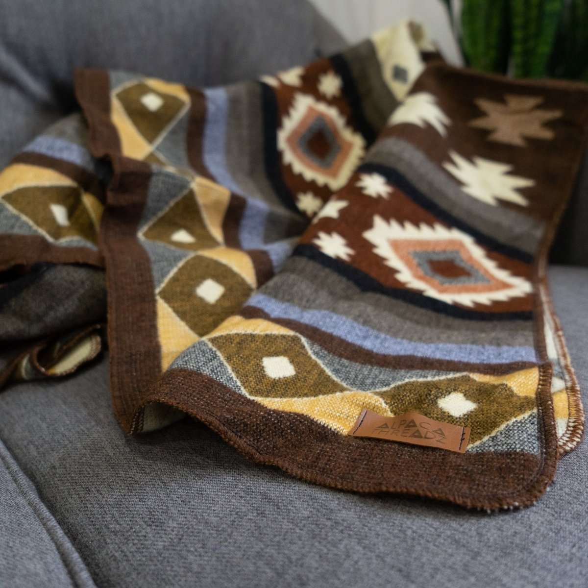 Alpaca Threadz Handmade Alpaca Wool Throw Blanket — Mojave