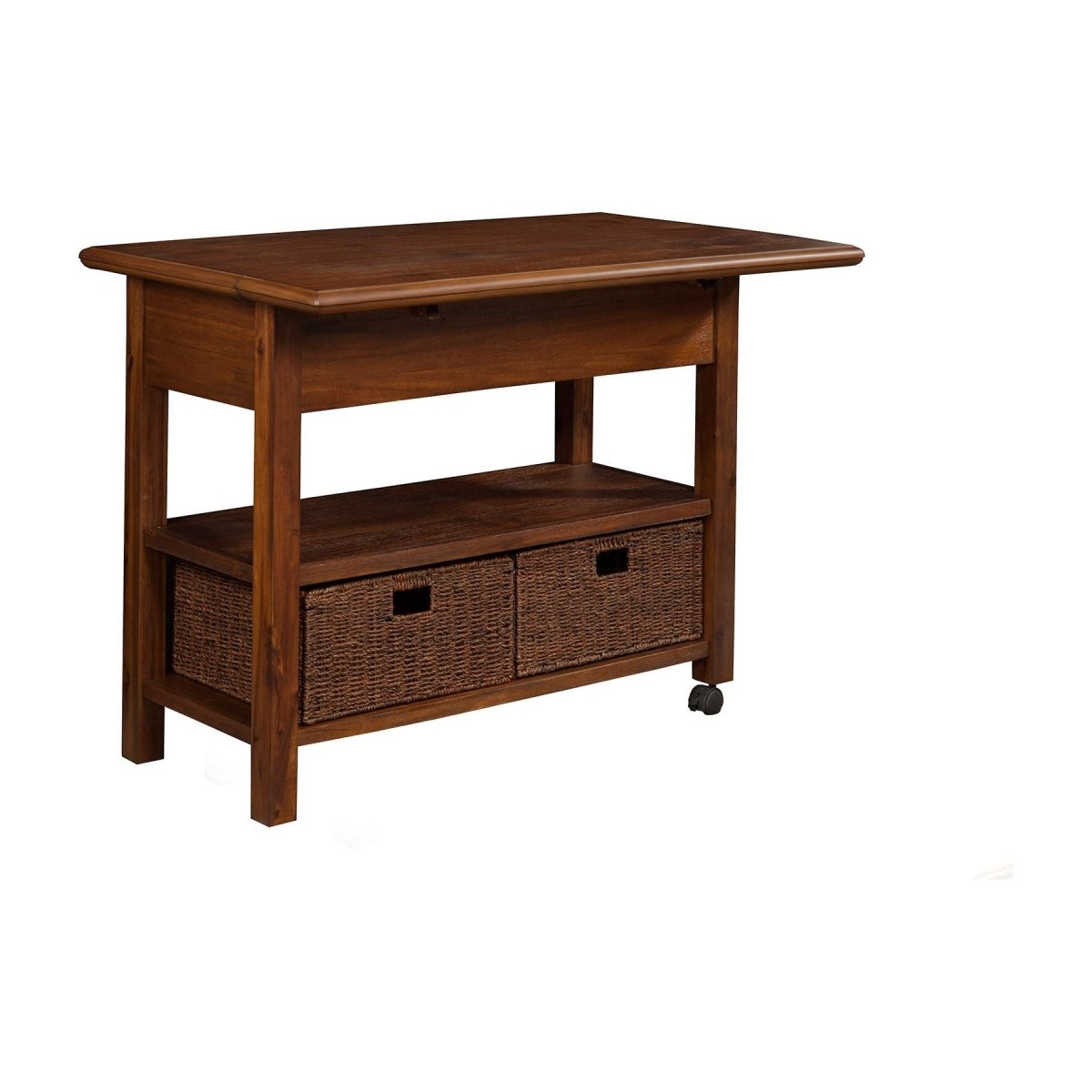 Alpine Furniture Caldwell Kitchen Cart, Antique Cappuccino